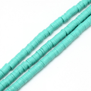 Katsuki 4mm medium turquoise, volle string ca 400 stuks
